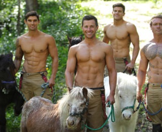 Handsome Cowboys On The Horse